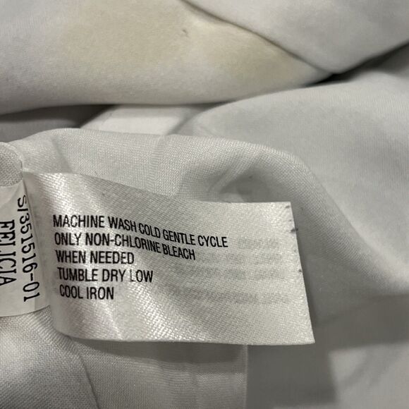 GAP Casual Knit A Line Dress Pockets Lined Elastic Waist Navy White Yellow Sz XS - Picture 9 of 11